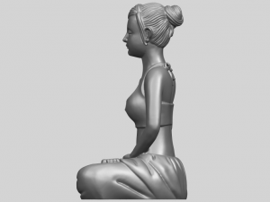 beautiful girl - yoga 3D Принт Модель