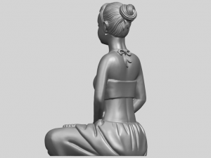 beautiful girl - yoga 3D Принт Модель