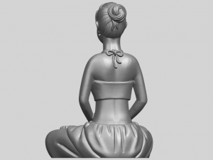 beautiful girl - yoga 3D Принт Модель