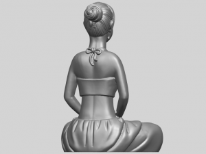beautiful girl - yoga 3D Принт Модель