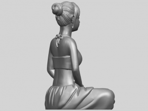 beautiful girl - yoga 3D Принт Модель