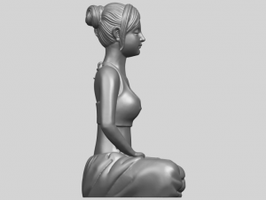 beautiful girl - yoga 3D Принт Модель