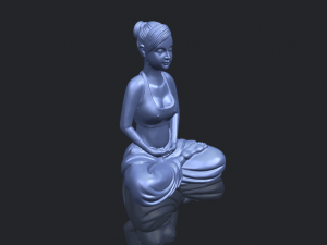 beautiful girl - yoga 3D Принт Модель
