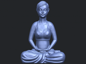 beautiful girl - yoga 3D Принт Модель
