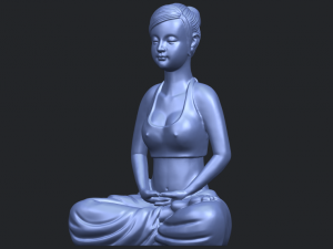 beautiful girl - yoga 3D Принт Модель