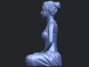 beautiful girl - yoga 3D Принт Модель