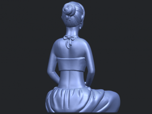 beautiful girl - yoga 3D Принт Модель