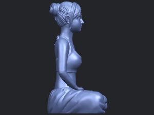 beautiful girl - yoga 3D Принт Модель