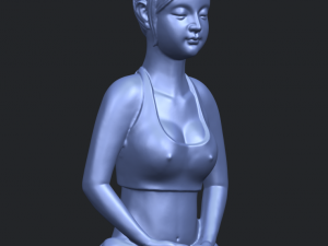beautiful girl - yoga 3D Принт Модель