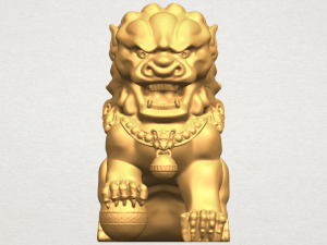 chinese lion 3D Print Model