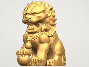 chinese lion 3D Print Model