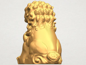 chinese lion 3D Print Model