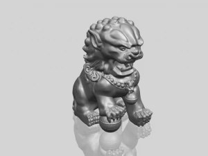 chinese lion 3D Print Model