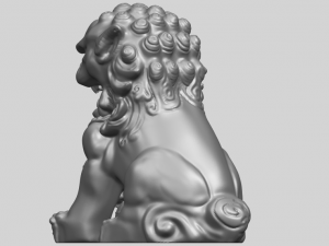 chinese lion 3Dプリントモデル