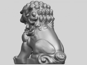 chinese lion 3D Print Model