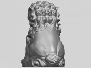 chinese lion 3Dプリントモデル