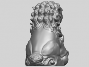 chinese lion 3Dプリントモデル