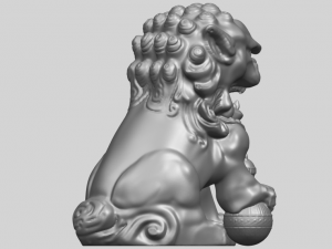 chinese lion 3Dプリントモデル
