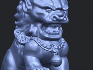 chinese lion 3Dプリントモデル