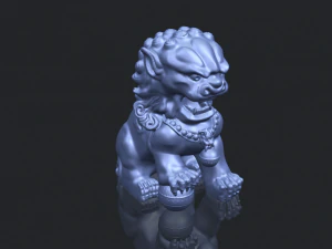 chinese lion 3D Print Model