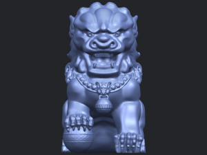 chinese lion 3Dプリントモデル