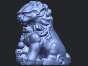 chinese lion 3Dプリントモデル
