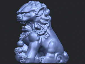 chinese lion 3D Print Model
