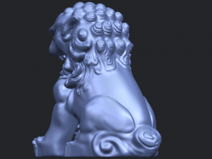 chinese lion 3Dプリントモデル