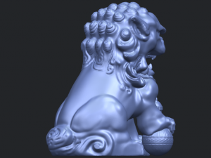 chinese lion 3Dプリントモデル