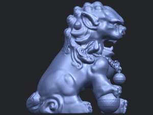 chinese lion 3Dプリントモデル