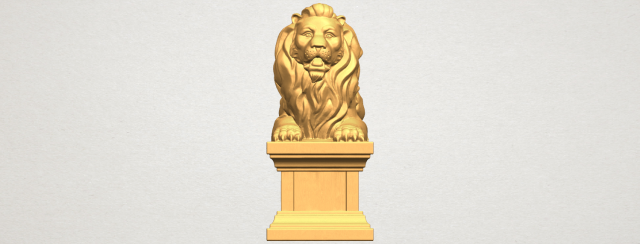 lion 04 3D Принт Модель .c4d .max .obj .3ds .fbx .stl .blend 
