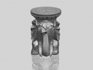elephant table 3D-Druckmodell
