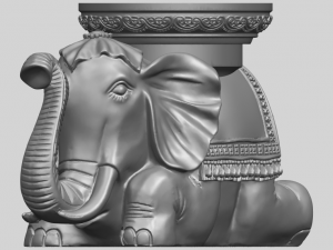 elephant table 3D-Druckmodell