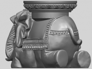 elephant table 3D-Druckmodell