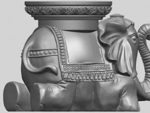 elephant table 3D-Druckmodell