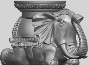 table d'&eacute;l&eacute;phant Modèles 3D en vedette