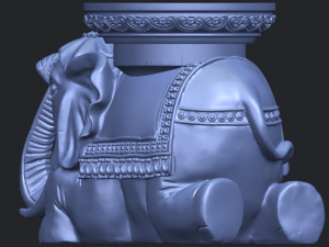 elephant table 3D-Druckmodell