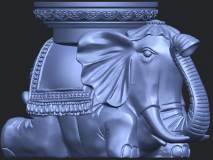 elephant table 3D-Druckmodell