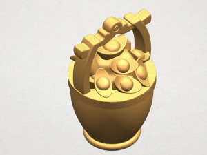 gold in bucket 3D Print Model