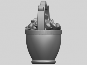 gold in bucket 3D Baskı Modeli