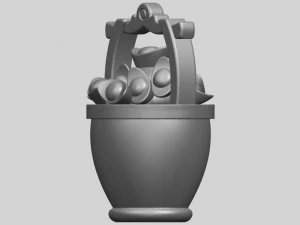 gold in bucket 3D Print Model