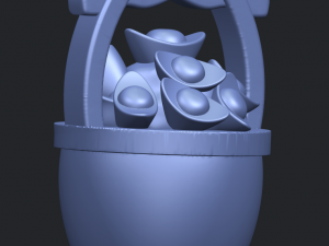 gold in bucket 3D Baskı Modeli