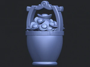 gold in bucket 3D Print Model