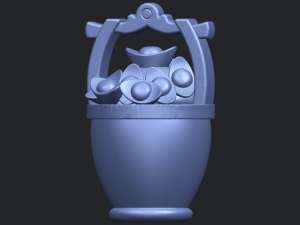 gold in bucket 3D Baskı Modeli