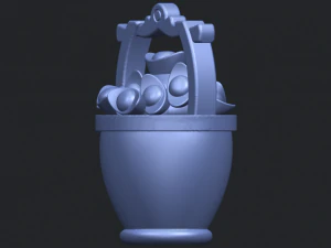 gold in bucket 3D Print Model