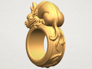 pi xiu ring 3D Baskı Modeli