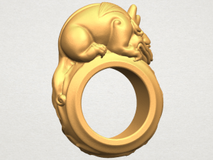 pi xiu ring 3D Baskı Modeli
