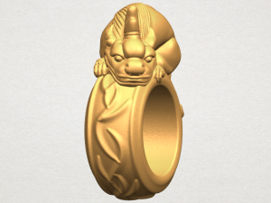 pi xiu ring 3D Baskı Modeli