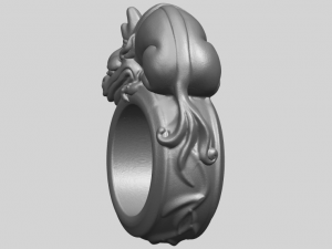 pi xiu ring 3D Baskı Modeli