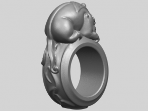 pi xiu ring 3D Baskı Modeli